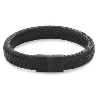 Armband - Staal/Leder | Rebel &amp; Rose