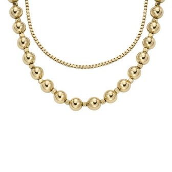 Collier - Staal | Fossil