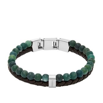 Armband - Staal/Beads | Fossil