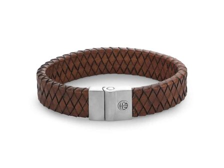 Armband - Staal/Leder | Rebel &amp; Rose
