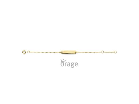 Naamplaat - 9 kt | Orage Kids
