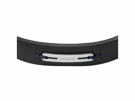 Armband - Staal/Leder | Fossil