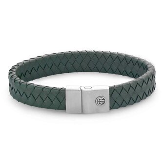 Armband - Staal/Leder | Rebel &amp; Rose