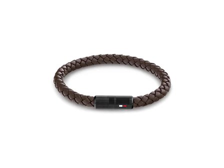 Armband - Staal/Leder | Tommy Hilfiger