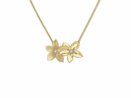 Collier - Staal | Fossil