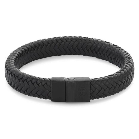 Armband - Staal/Leder | Rebel & Rose