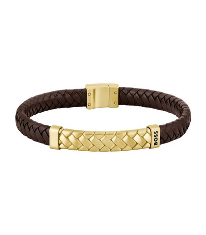 Armband - Staal/Leder | Boss