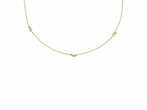 Collier - Staal | Fossil