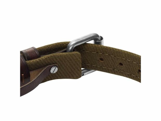 Armband - Staal/Leder | Fossil