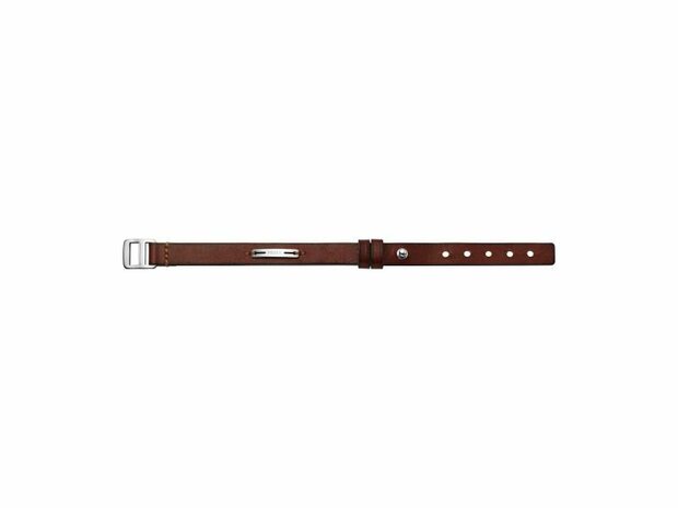 Armband - Staal/Leder | Fossil