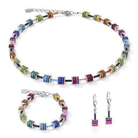 Collier - Staal/GeoCUBE&reg; | Coeur de Lion