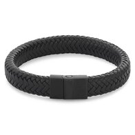 Armband - Staal/Leder | Rebel & Rose