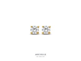 Oorbellen - 18 kt Lab Grow Diamant | Aucielle